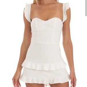 Lucy in the sky- ruffle mini dress